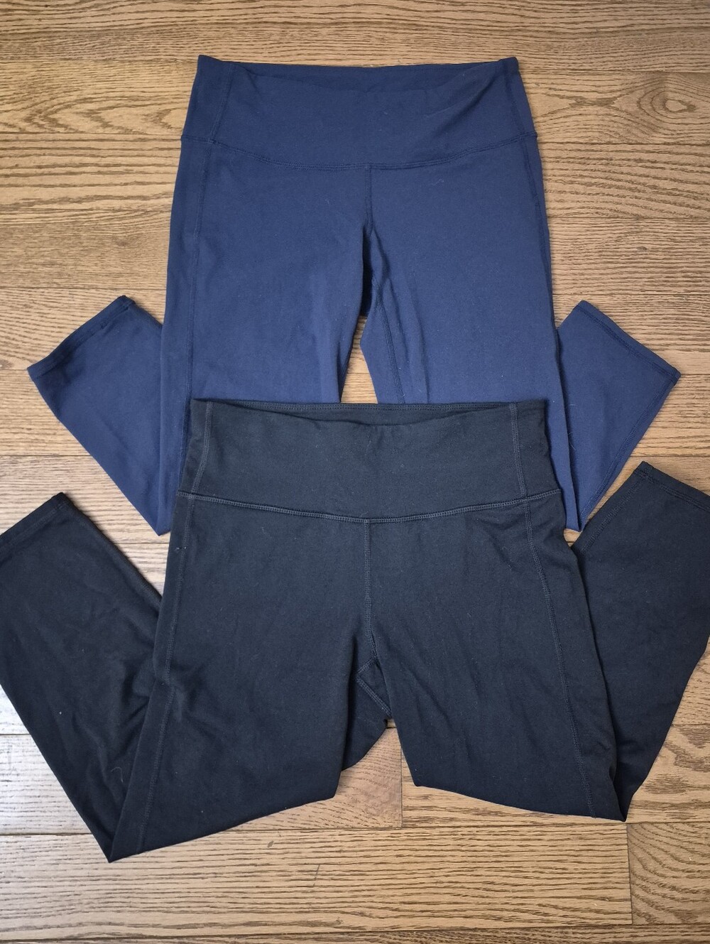 Lot of 2 Athleta High-Rise Crop Leggings | Black & Navy Blue | Women’s Size Smal